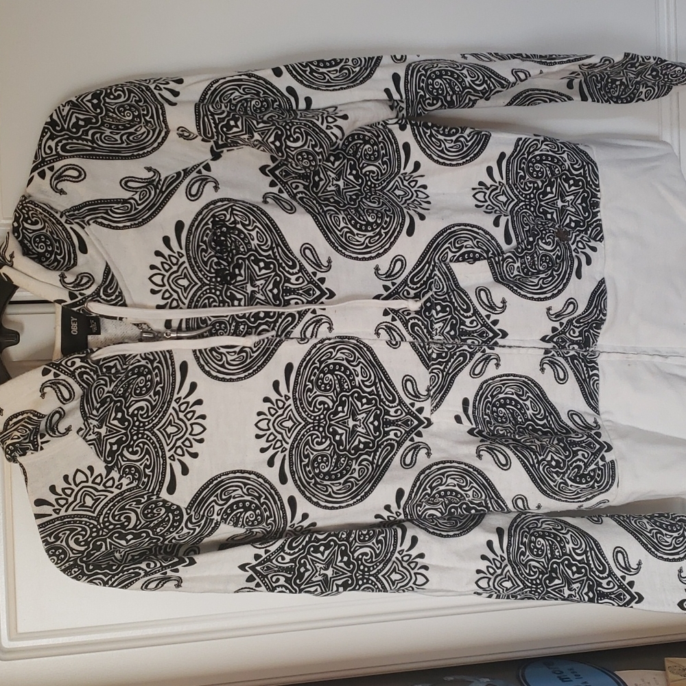 OBEY brand zip up hoodie